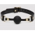 Черный кляп-шар Bound to You Faux Leather Ball Gag - Fifty Shades of Grey - купить с доставкой в Коврове
