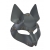 Серая маска Wolf с клепками - Sitabella - купить с доставкой в Коврове