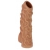 Телесная насадка с венками и открытой головкой Nude Sleeve S - 10 см. - KOKOS - в Коврове купить с доставкой