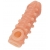 Телесная закрытая насадка с шариками Cock Sleeve Size S - 13,8 см. - KOKOS - в Коврове купить с доставкой