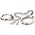 Металлические наручники Metal Leg Cuffs - Pipedream - купить с доставкой в Коврове