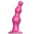 Розовая насадка Strap-On-Me Dildo Plug Beads size S - Strap-on-me - купить с доставкой в Коврове