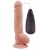 Телесный вибратор с мошонкой на присоске Extra Fun Vibrating Dildo - 23,5 см. - Chisa