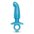 Голубая анальная пробка для массажа простаты Hither Silicone Prostate Plug - 14,3 см. - b-Vibe - в Коврове купить с доставкой