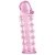 Розовая насадка на пенис с шипами - 12,5 см. - A-toys - в Коврове купить с доставкой