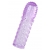 Фиолетовая рельефная насадка на пенис - 13,5 см. - A-toys - в Коврове купить с доставкой