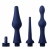 Набор из 3 универсальных насадок для анального душа Universal 3 Piece Silicone Enema Attachment Set - XR Brands - купить с доставкой в Коврове