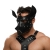 Черная кожаная маска «Собака» - Crazy Handmade - купить с доставкой в Коврове