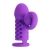 Фиолетовая вибронасадка с клиторальным отростком Harden - Baile - в Коврове купить с доставкой