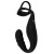 Черное эрекционное кольцо со стимуляцией промежности и анальной пробкой Cock Ring with RC Prostate Plug - Orion - в Коврове купить с доставкой