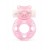 Розовое эрекционное виброкольцо в форме мишки - 1137 - в Коврове купить с доставкой