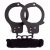 Чёрные наручники из листового металла в комплекте с веревкой BONDX METAL CUFFS LOVE ROPE SET - Dream Toys - купить с доставкой в Коврове