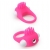 Розовое эрекционное кольцо с щеточкой LIT-UP SILICONE STIMU RING 5 - Dream Toys - в Коврове купить с доставкой