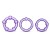 Набор из 3 фиолетовых эрекционных колец Stay Hard Beaded Cockrings - Blush Novelties - в Коврове купить с доставкой