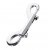 Серебристый двухсторонний карабин TOYFA Metal - ToyFa - купить с доставкой в Коврове