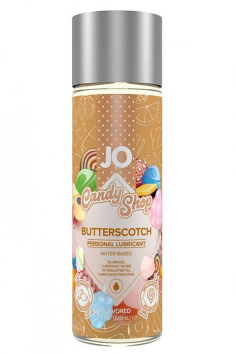 Смазка на водной основе Candy Shop Butterscotch с ароматом ирисок - 60 мл. - System JO - купить с доставкой в Коврове