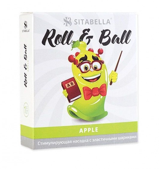 Стимулирующий презерватив-насадка Roll   Ball Apple - Sitabella - купить с доставкой в Коврове