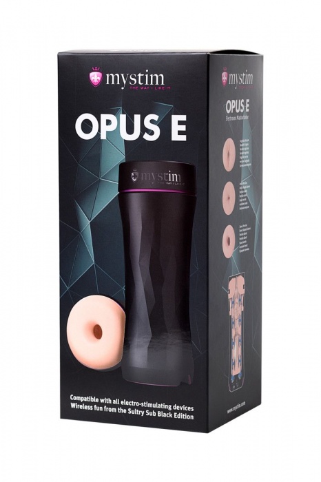 Мастурбатор-анус Opus E Donut с возможностью подключения электростимуляции - MyStim - купить с доставкой в Коврове