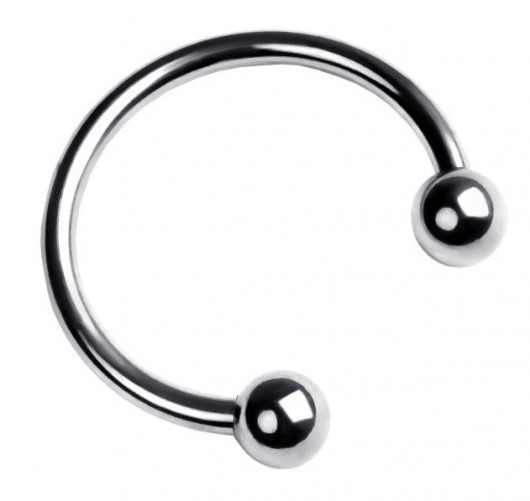 Серебристая подкова на головку пениса - ToyFa - купить с доставкой в Коврове