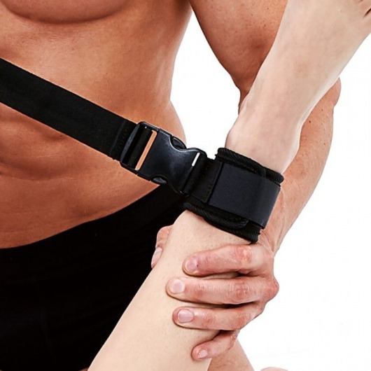 Черные фиксаторы для глубокого проникновения G-Spot Pal - Lux Fetish - купить с доставкой в Коврове