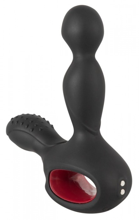Черный вибромассажер простаты с нагревом и ротацией Prostate Plug - 14,5 см. - Orion - в Коврове купить с доставкой