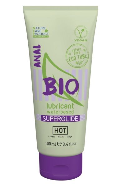 Интимный увлажняющий анальный гель BIO SuperGlide - 100 мл. - HOT - купить с доставкой в Коврове