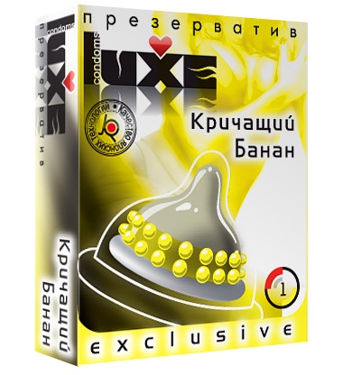 Презерватив LUXE  Exclusive  Кричащий банан  - 1 шт. - Luxe - купить с доставкой в Коврове