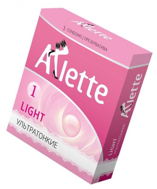 Ультратонкие презервативы Arlette Light - 3 шт. - Arlette - купить с доставкой в Коврове