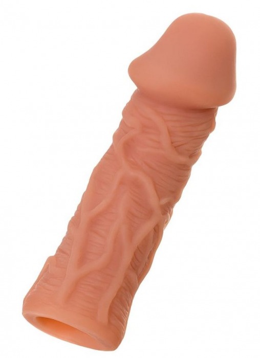 Телесная реалистичная насадка KOKOS Extreme Sleeve 05 с дополнительной стимуляцией - 12,7 см. - KOKOS - в Коврове купить с доставкой