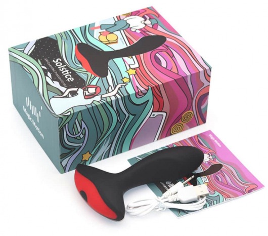 Чёрный массажер простаты Solstice - Magic Motion - в Коврове купить с доставкой