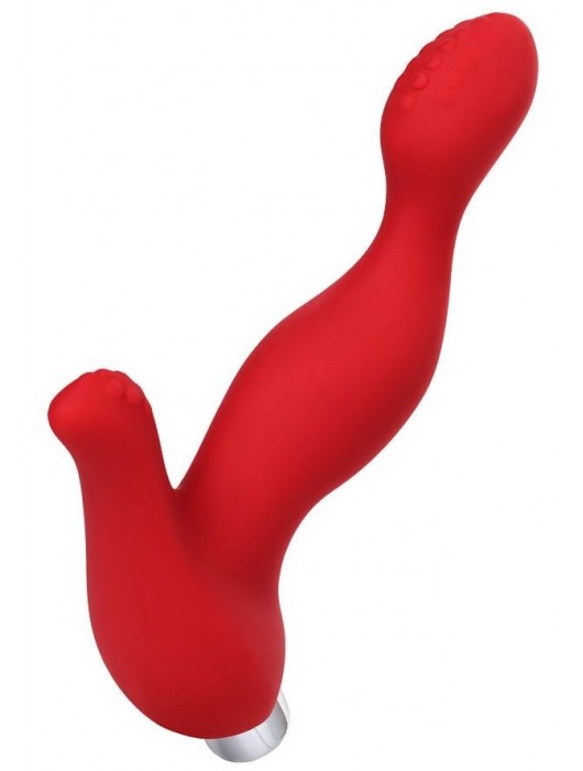 Красный силиконовый вибростимулятор простаты Proman - 12,5 см. - ToyFa - в Коврове купить с доставкой