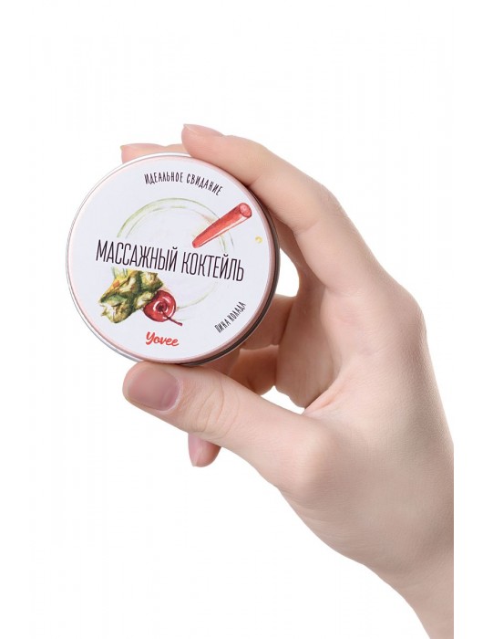Массажная свеча «Массажный коктейль» с ароматом пина колады - 30 мл. - ToyFa - купить с доставкой в Коврове