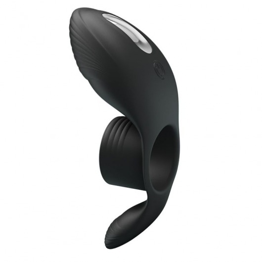 Черное кольцо на пенис с вибрацией Vibration Penis Sleeve - Baile - в Коврове купить с доставкой
