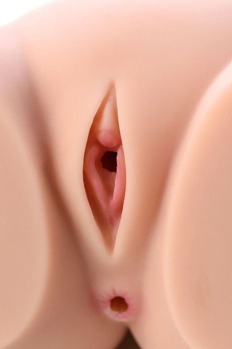 Мастурбатор-полуторс Cherry с вибрацией и двумя любовными тоннелями - KOKOS - в Коврове купить с доставкой