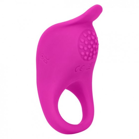 Ярко-розовое эрекционное виброкольцо Silicone Rechargeable Teasing Enhancer - California Exotic Novelties - в Коврове купить с доставкой