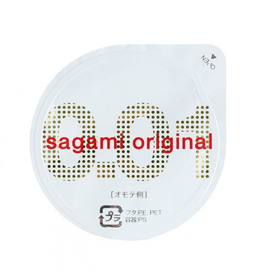 Супертонкий презерватив Sagami Original 0.01 - 1 шт. - Sagami - купить с доставкой в Коврове