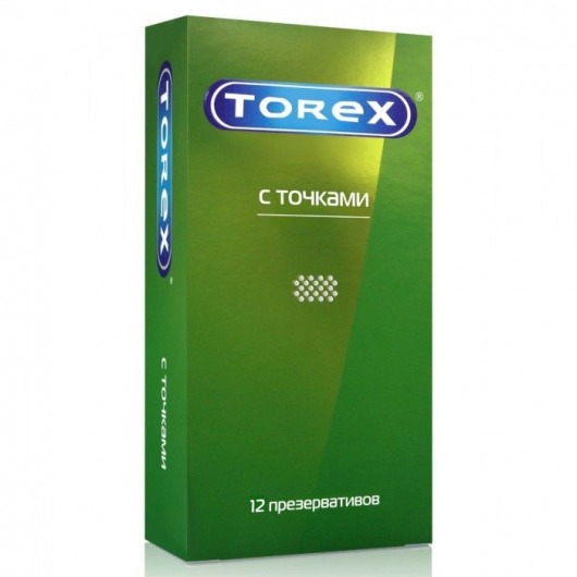 Текстурированные презервативы Torex  С точками  - 12 шт. - Torex - купить с доставкой в Коврове