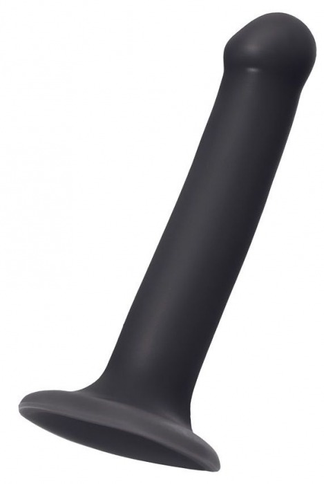 Черный фаллос на присоске Silicone Bendable Dildo M - 18 см. - Strap-on-me - купить с доставкой в Коврове