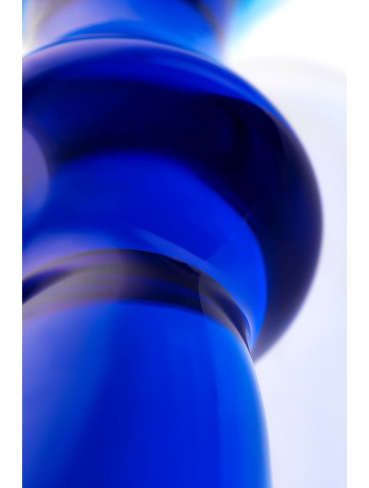 Голубая стеклянная анальная втулка - 12 см. - Sexus