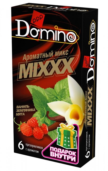 Ароматизированные презервативы DOMINO  Ароматный микс  - 6 шт. - Domino - купить с доставкой в Коврове