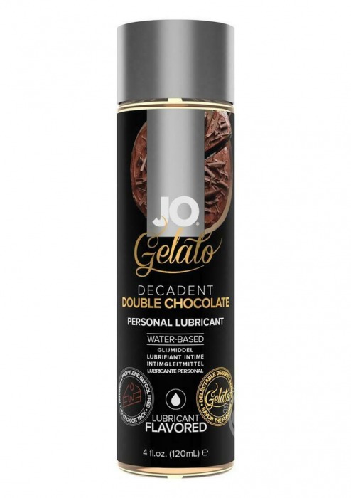 Лубрикант с ароматом шоколада JO GELATO DECADENT DOUBLE CHOCOLATE - 120 мл. - System JO - купить с доставкой в Коврове