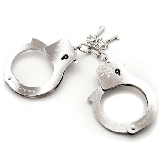 Металлические наручники Metal Handcuffs - Fifty Shades of Grey - купить с доставкой в Коврове