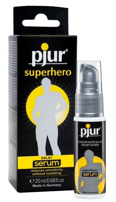 Сыворотка-пролонгатор pjur SUPERHERO Delay Serum - 20 мл. - Pjur - купить с доставкой в Коврове