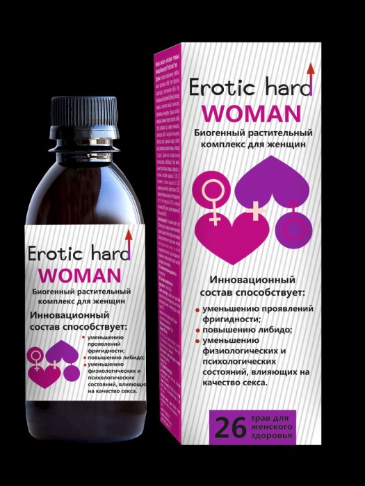 Женский биогенный концентрат для повышения либидо Erotic hard Woman - 250 мл. - Erotic Hard - купить с доставкой в Коврове