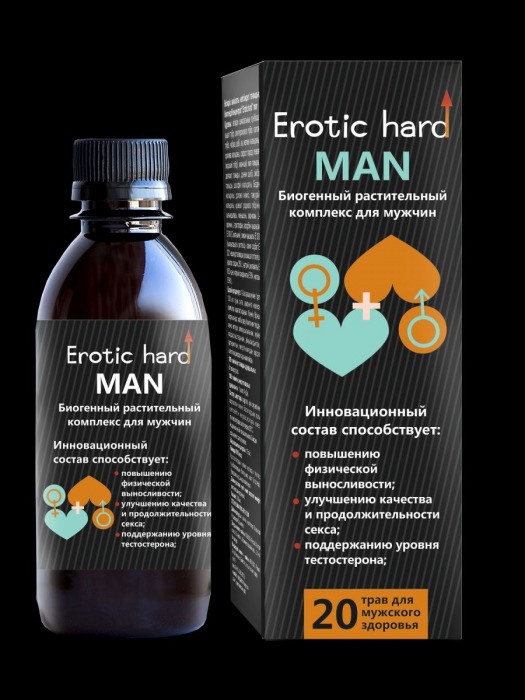 Мужской биогенный концентрат для усиления эрекции Erotic hard Man - 250 мл. - Erotic Hard - купить с доставкой в Коврове