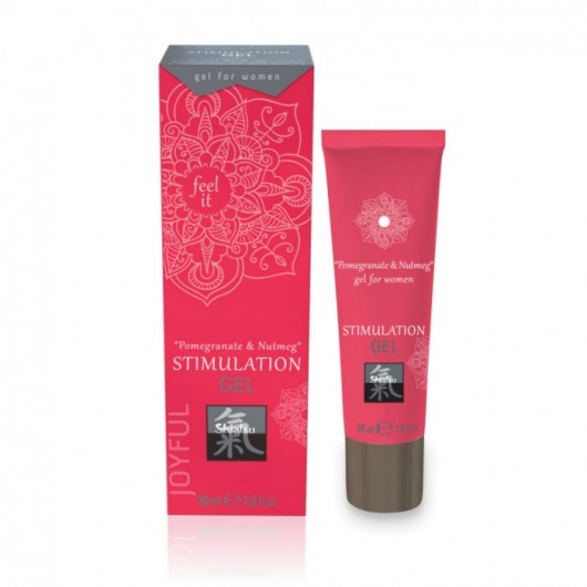 Возбуждающий интимный гель для двоих STIMULATION GEL Pomegranate   Nutmeg - 30 мл. - Shiatsu - купить с доставкой в Коврове