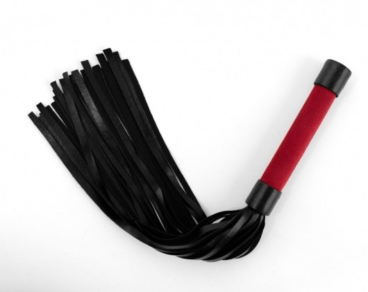 Красно-черная плеть My Rules - 43 см. - БДСМ Арсенал - купить с доставкой в Коврове