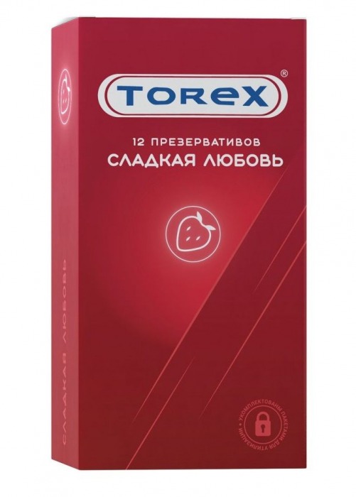 Презервативы Torex  Сладкая любовь  с ароматом клубники - 12 шт. - Torex - купить с доставкой в Коврове