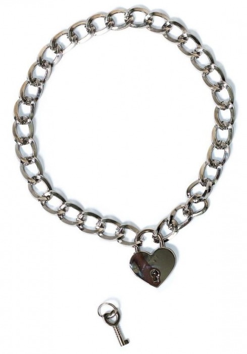 Серебристый ошейник Embrace с ключиком - Lola Games - купить с доставкой в Коврове