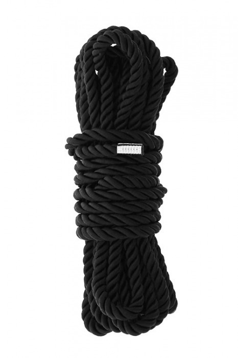 Черная веревка для шибари DELUXE BONDAGE ROPE - 5 м. - Dream Toys - купить с доставкой в Коврове